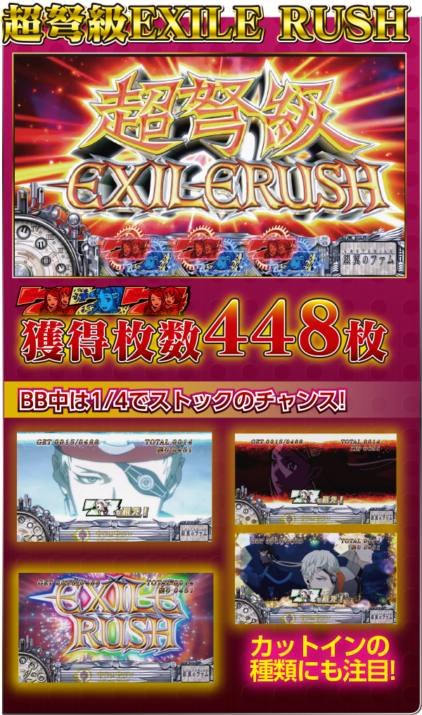 BONUS&フリーズ | パチスロ ラストエグザイル‐銀翼のファム‐